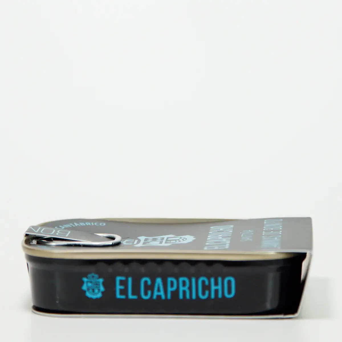 El Capricho plakjes witte tonijn in high-oleic zonnebloemolie 110g – blik in zijaanzicht