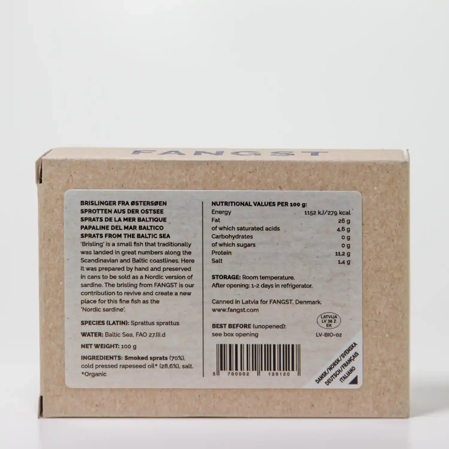 Op beuk gerookte Baltische sprot - afbeelding 2