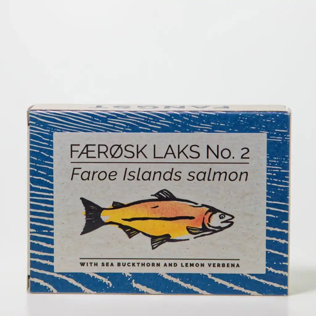Zalm uit de Faeröer met duindoorn en citroenverbena