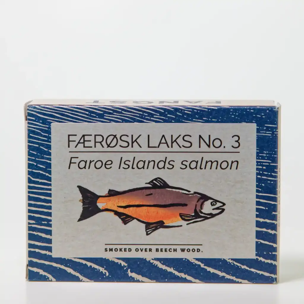 Op beuk gerookte zalm uit de Faeröer