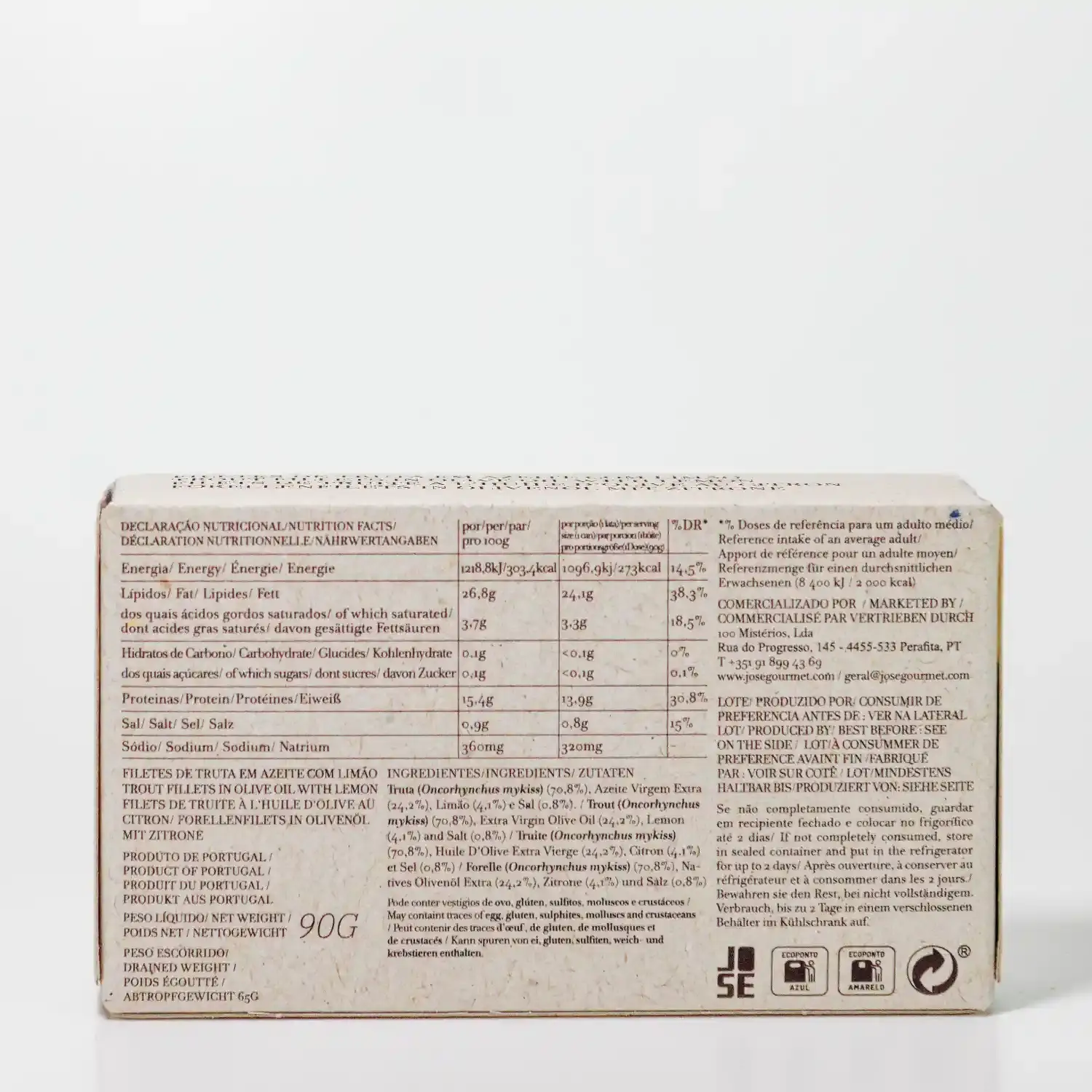 Forelfilets in extra vierge olijfolie met citroen - afbeelding 2