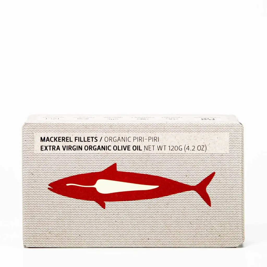 Pikante makreelfilets in biologische extra vierge olijfolie