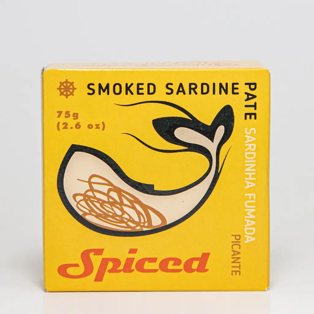 Paté van pikante gerookte sardines