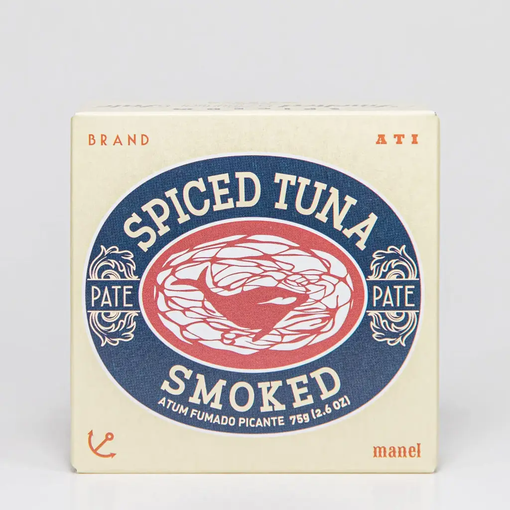 Paté van pikante gerookte tonijn