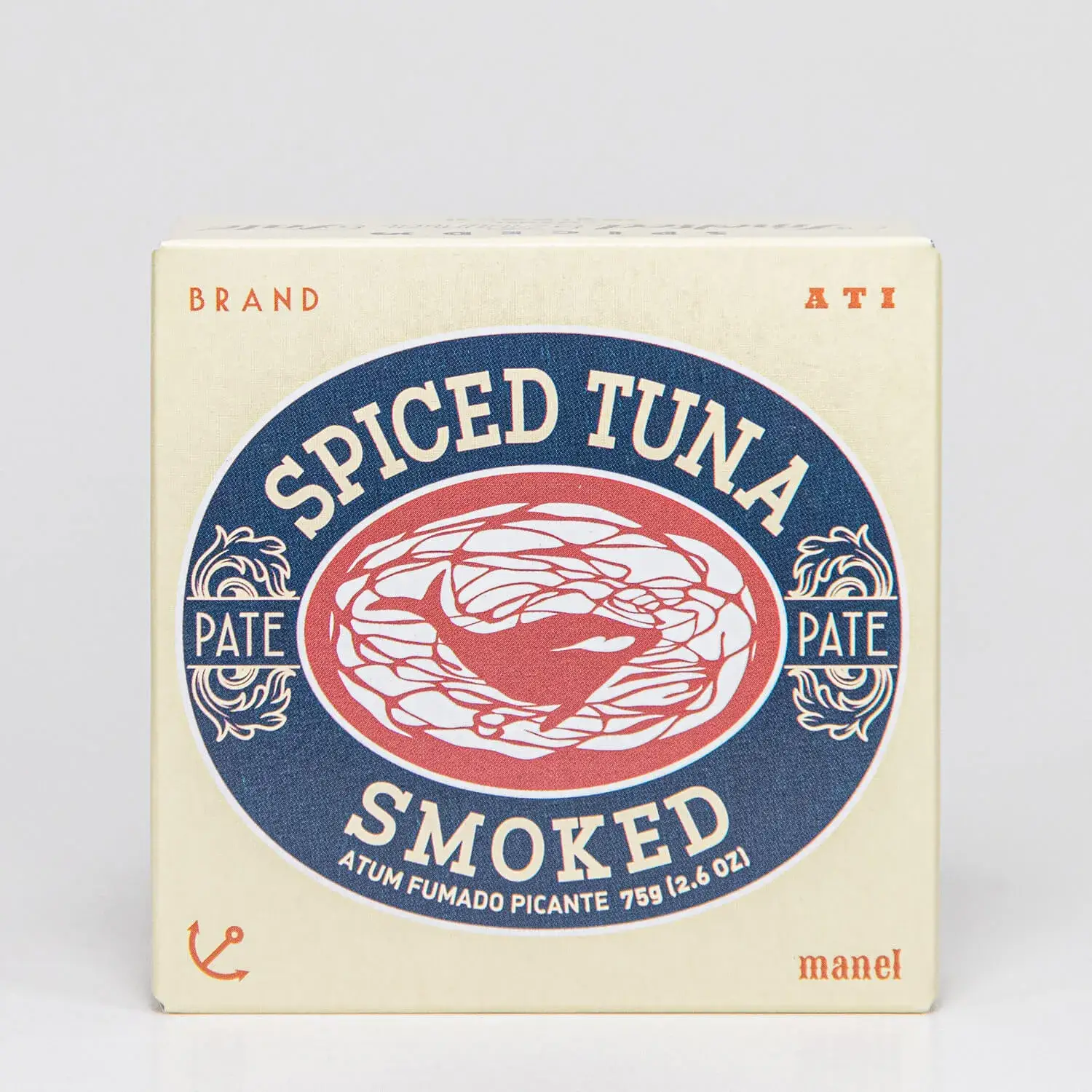 Paté van pikante gerookte tonijn