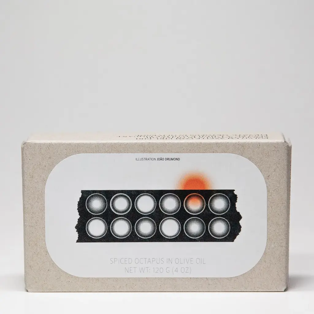 Pikante octopus in olijfolie