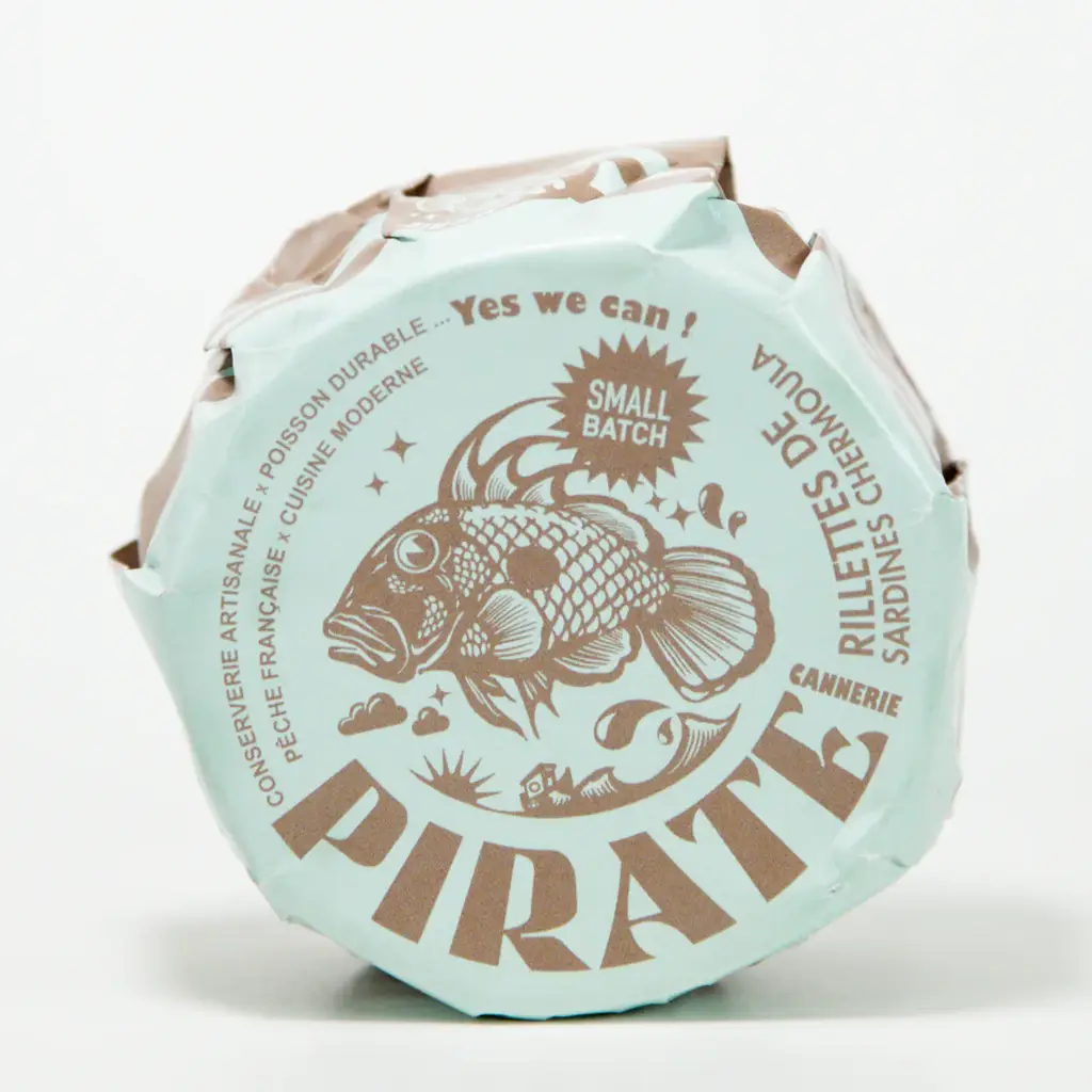 Pirate Cannerie rillettes van sardines met chermoula – voorkant