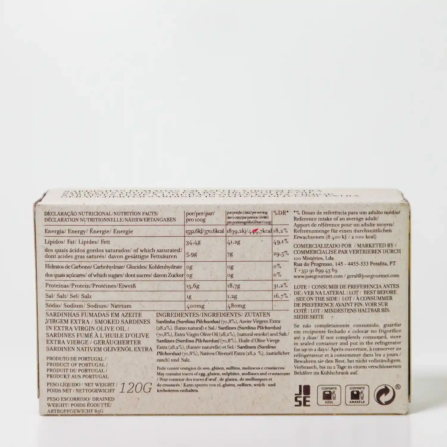 Gerookte sardines in extra vierge olijfolie - afbeelding 2