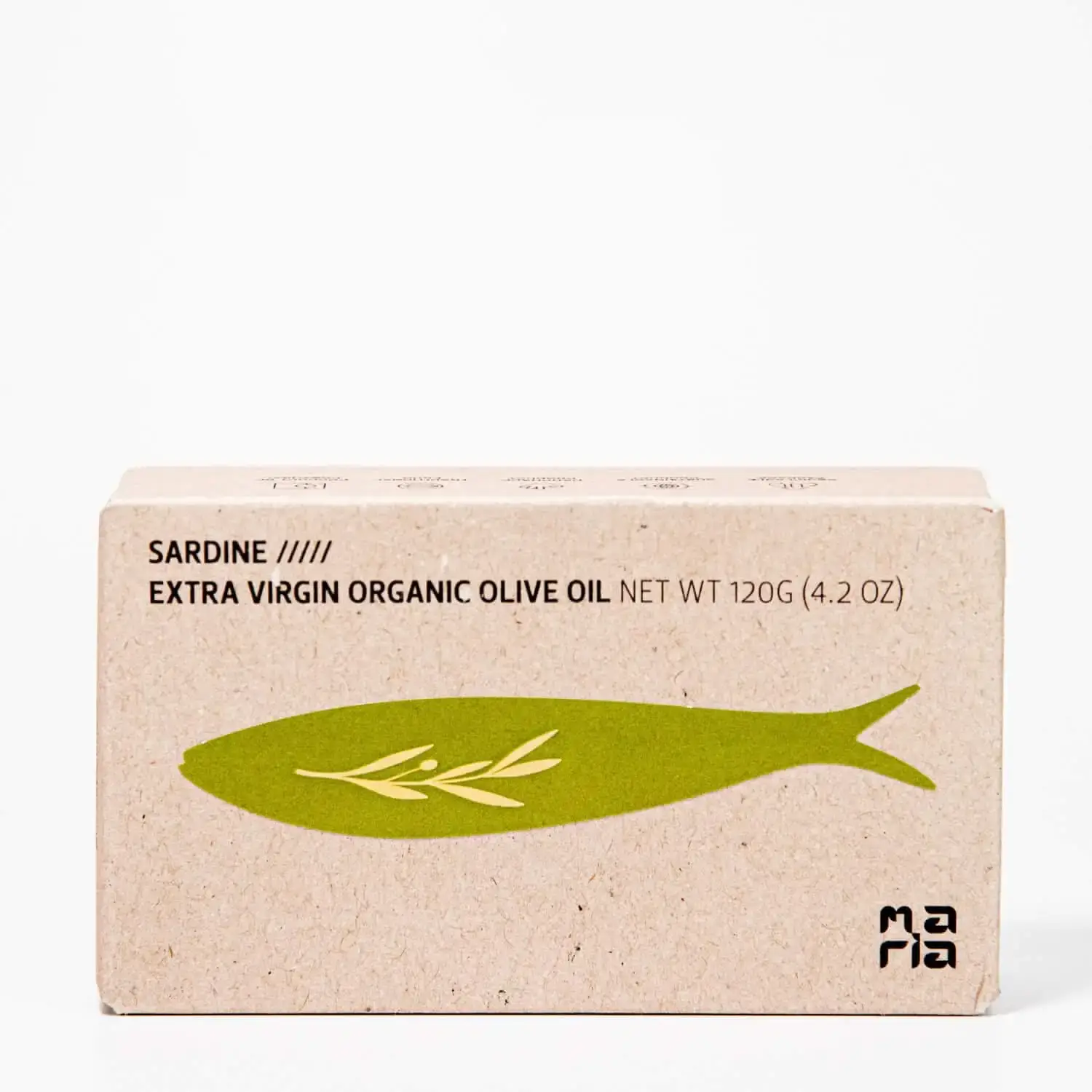 Sardines in biologische extra vierge olijfolie