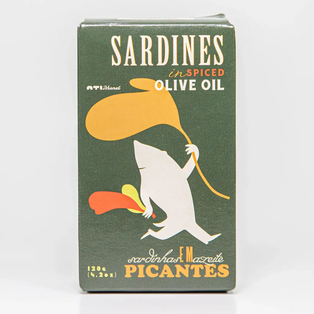 ATI Manel sardines in pikante olijfolie – voorkant