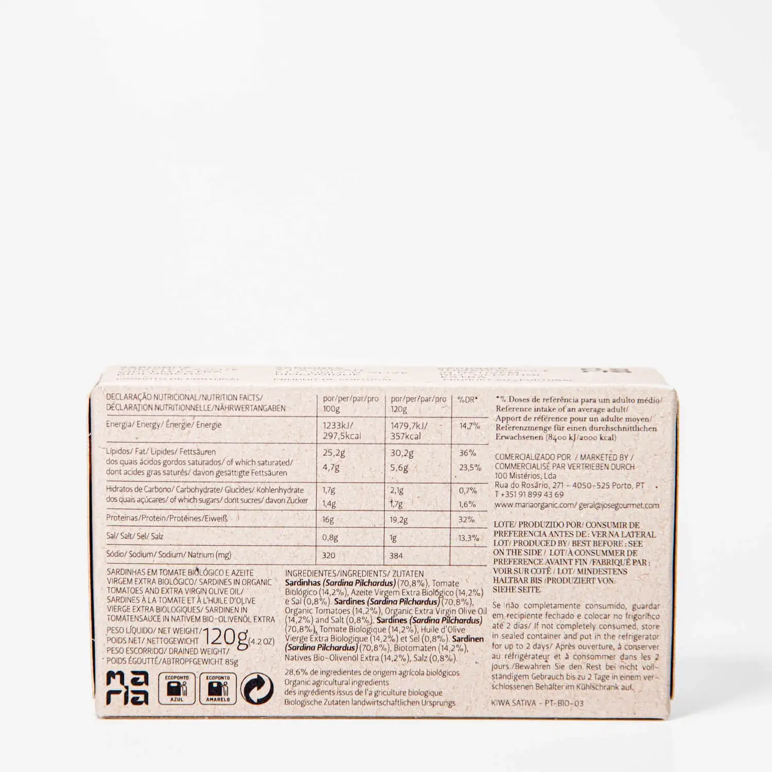 Sardines in biologische tomatensaus - afbeelding 2