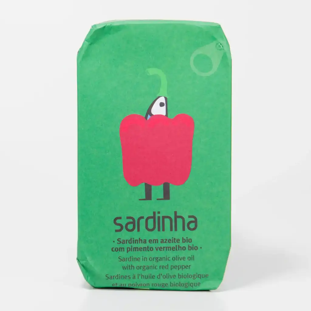 Sardines in olijfolie met rode paprika