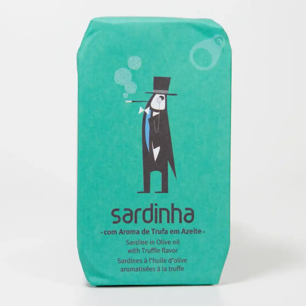 Sardines in olijfolie met truffelaroma