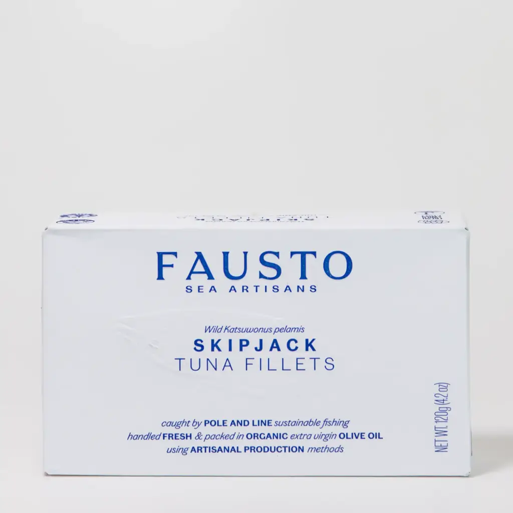 Skipjack tonijnfilets in biologische extra vierge olijfolie