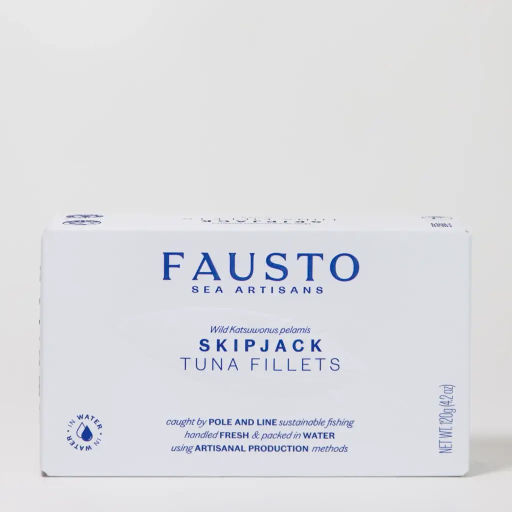 Skipjack tonijnfilets in zeewater