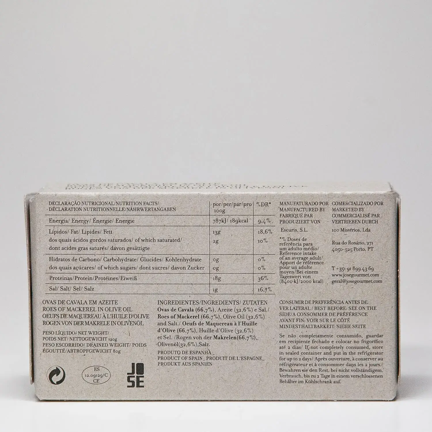 Kuit van makreel in olijfolie - afbeelding 2